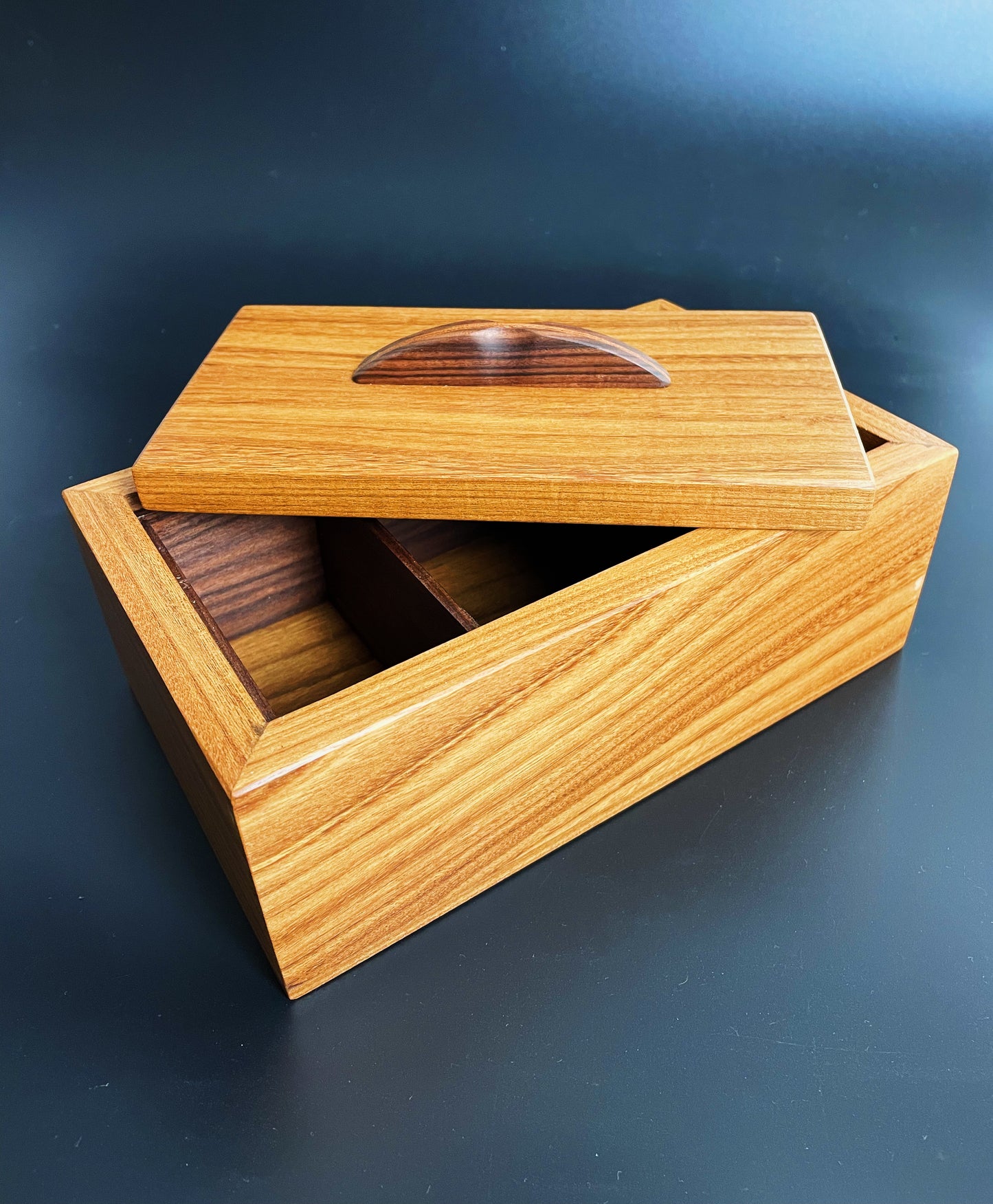 Afromosia & Rosewood Jewellery Box