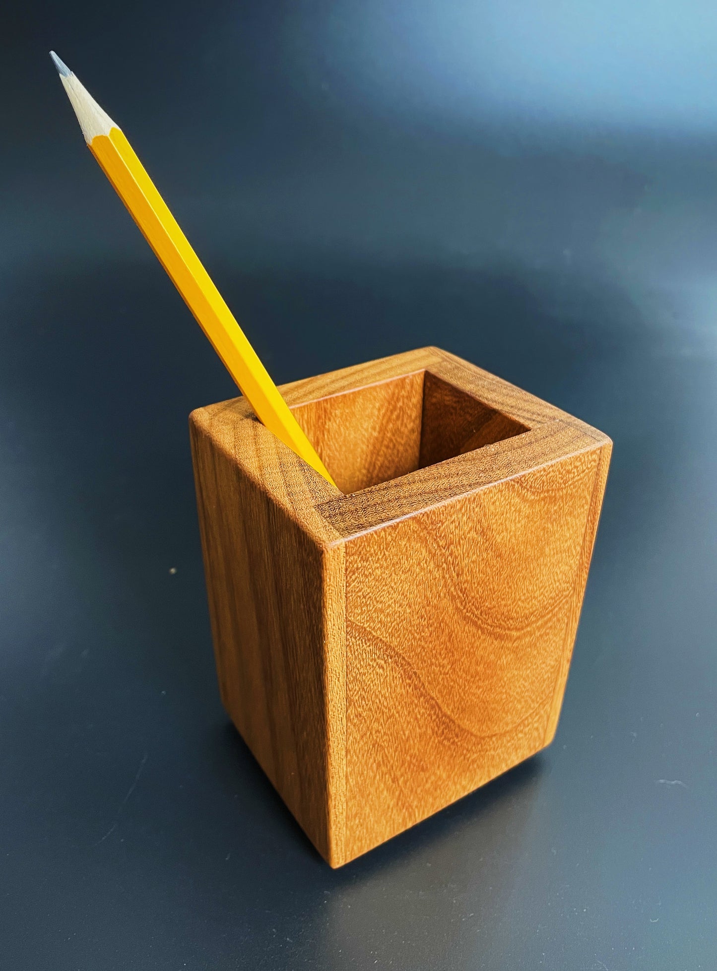Afromosia Pot for Pens & Brushes