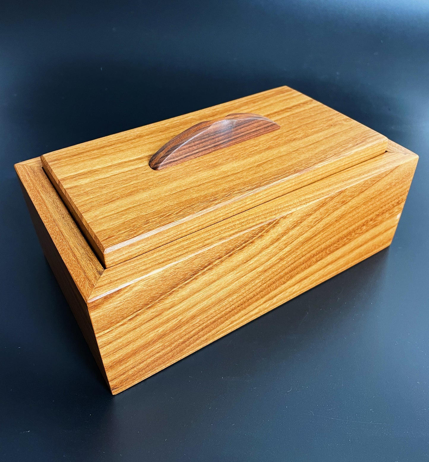 Afromosia & Rosewood Jewellery Box