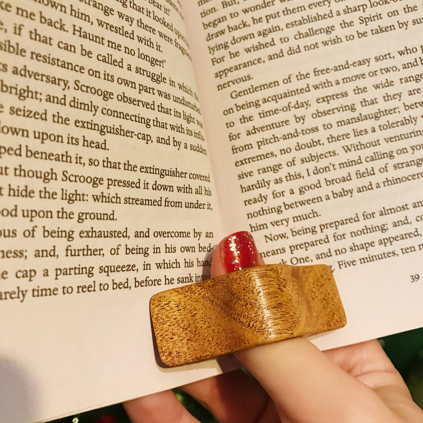 Page Spreader Book Ring - Handmade from Locally Sourced Reclaimed Wood