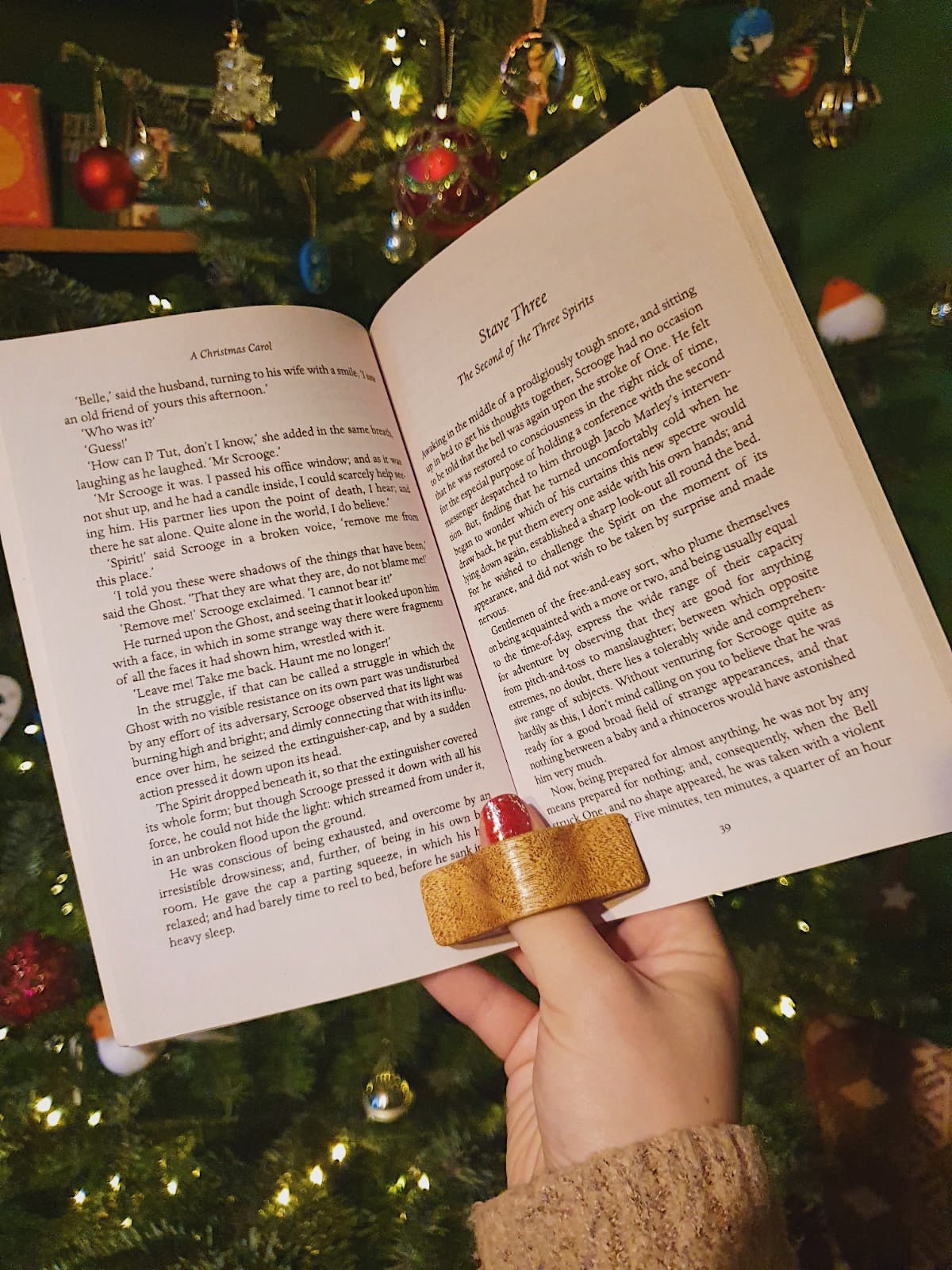 Page Spreader Book Ring - Handmade from Locally Sourced Reclaimed Wood