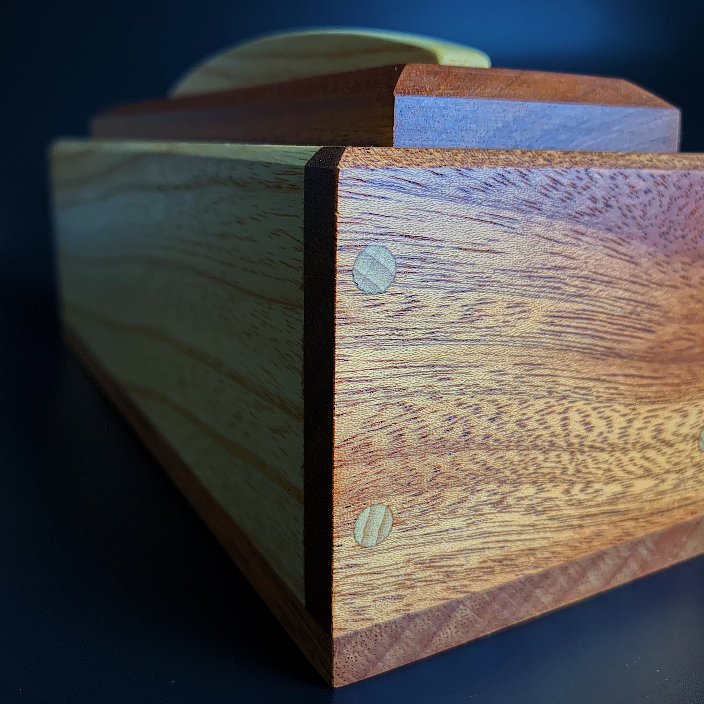 Pencil Box - Reclaimed Ash and Mahogany