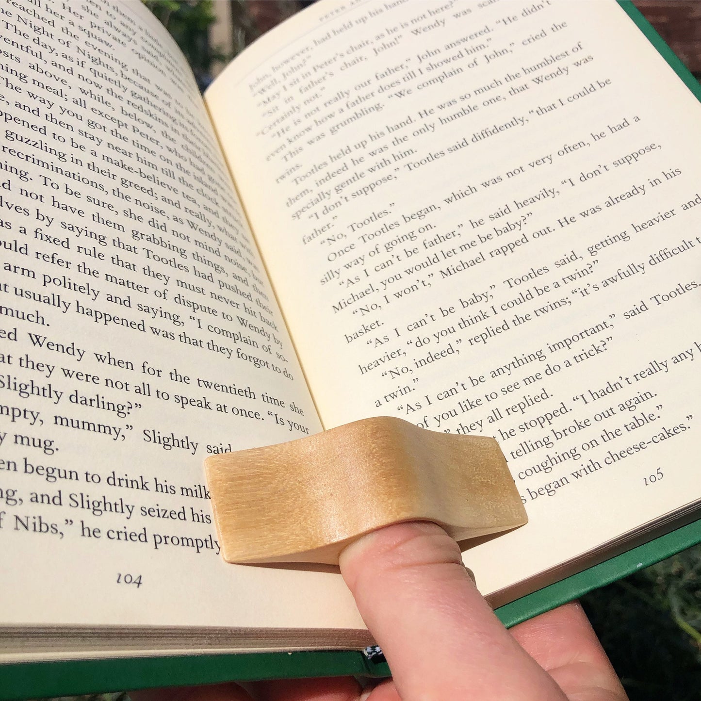 Page Spreader Book Ring - Handmade from Locally Sourced Reclaimed Wood